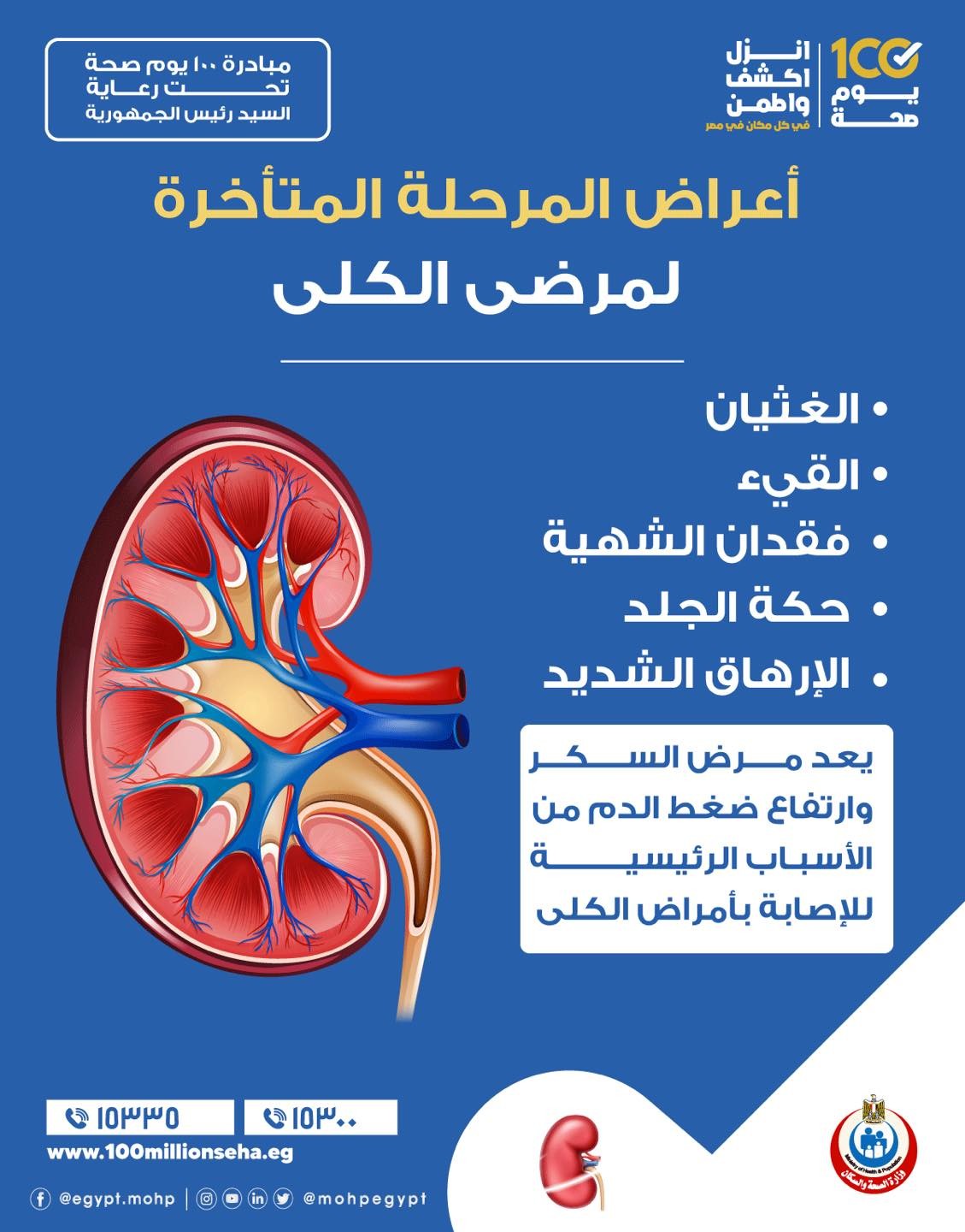 أعراض المرحلة المتأخرة لمرضى الكلى